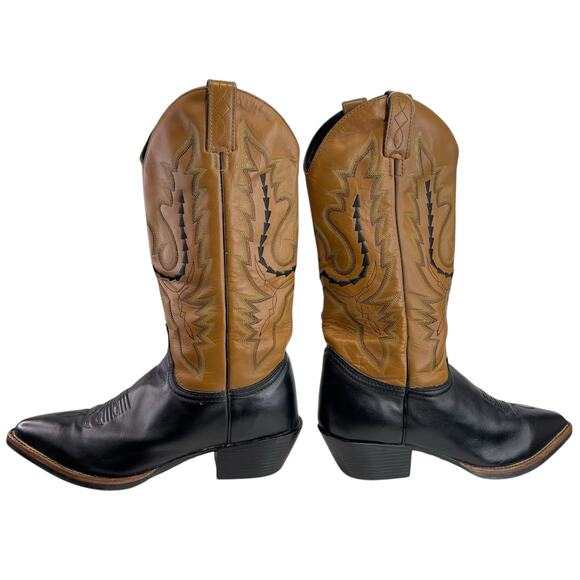 JUSTIN Womens Western Boots Brown Size 7.5 C Style L4968 - Picture 3 of 9